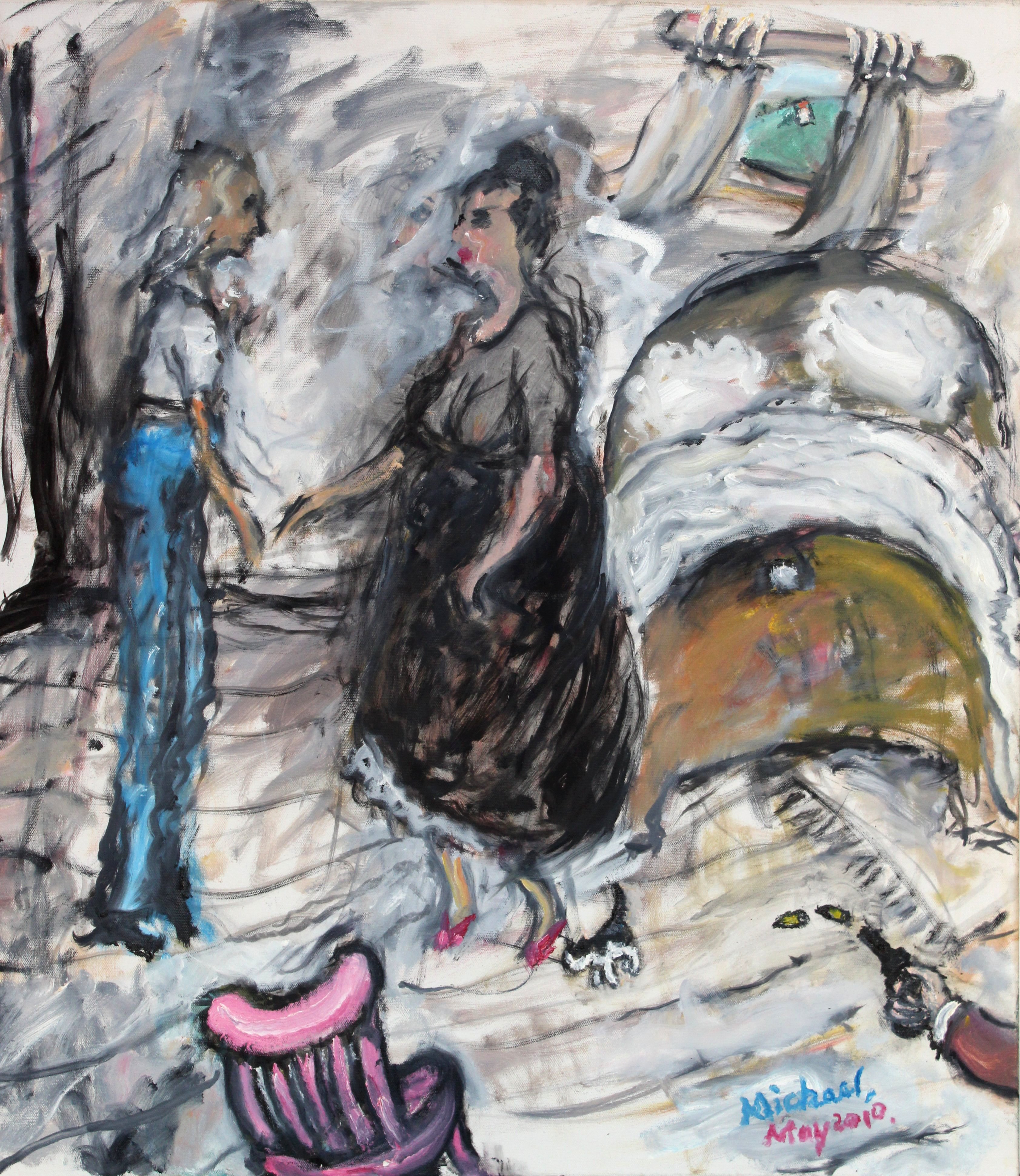 212 Michael Sarjeant - White tornado with cat and gun